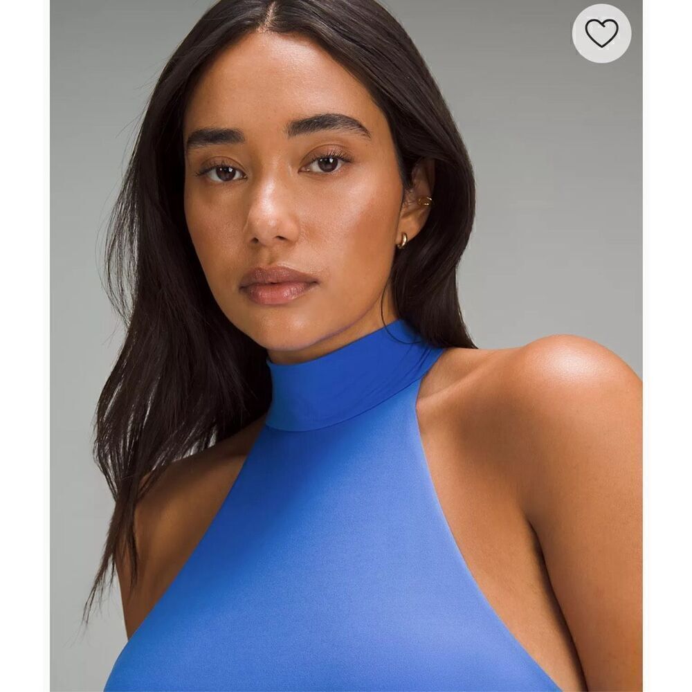 Lululemon Wundermost Ultra-Soft Nulu Mockneck Sleeveless Bodysuit size M NWT - Picture 3 of 8